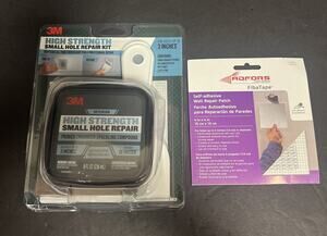 3M High Strength Small Hole Repair Kit + Adfors Fibatape 4x4 Patch Hole Rapair